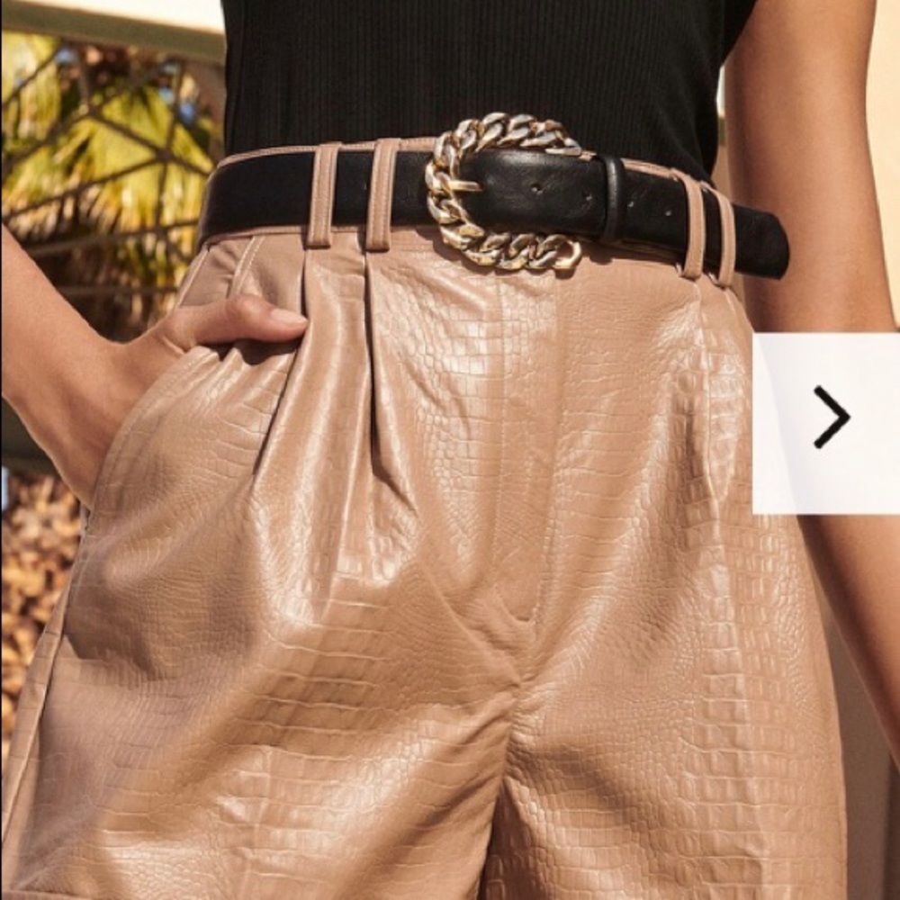 Dynamite Faux Leather shorts